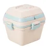 Wholesale of wheat straw multi-layer lunch boxes, office workers' fresh-keeping boxes with tableware, student lunch boxes and bento boxes Item Picture